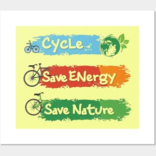 Cycle Save Nature Posters and Art